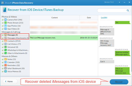 Method 3: Restore Deleted IMessages With IMessage Recovery Software