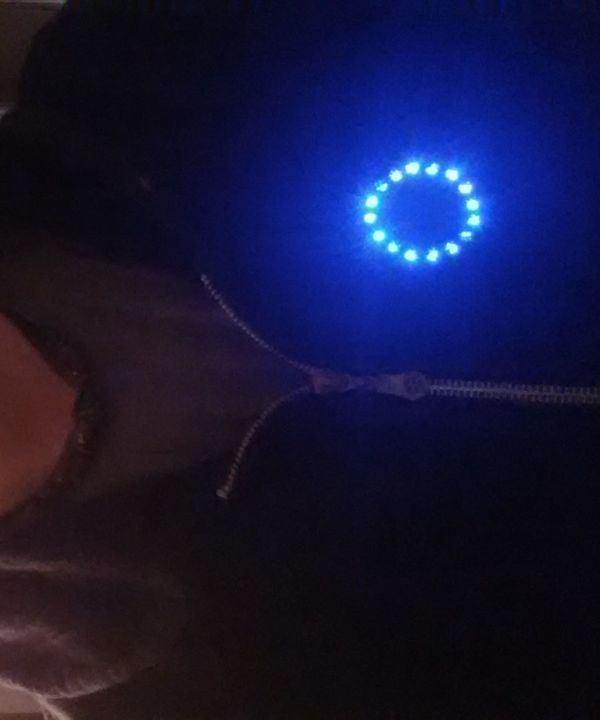 NeoPixel LED Heart Sensor Jacket