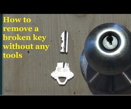 Two Ways to Remove a Broken Key From a Lock