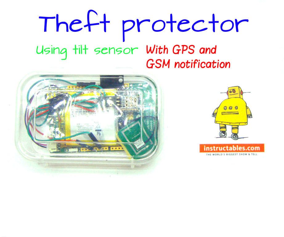 Theft protector using tilt sensor