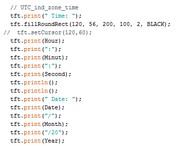Display Time and Date