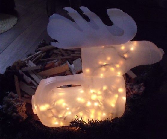 Rudolph, the Lighted Bottle Reindeer