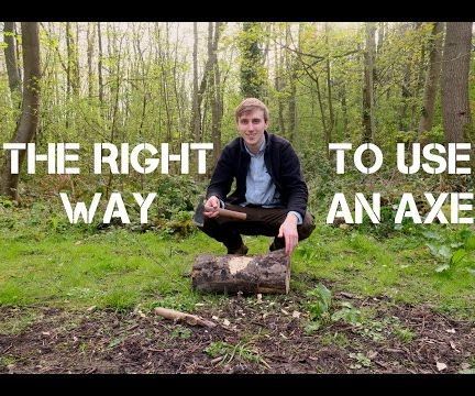 The Right Way to Chop Wood Using an Axe