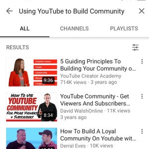 Using YouTube to Build Community