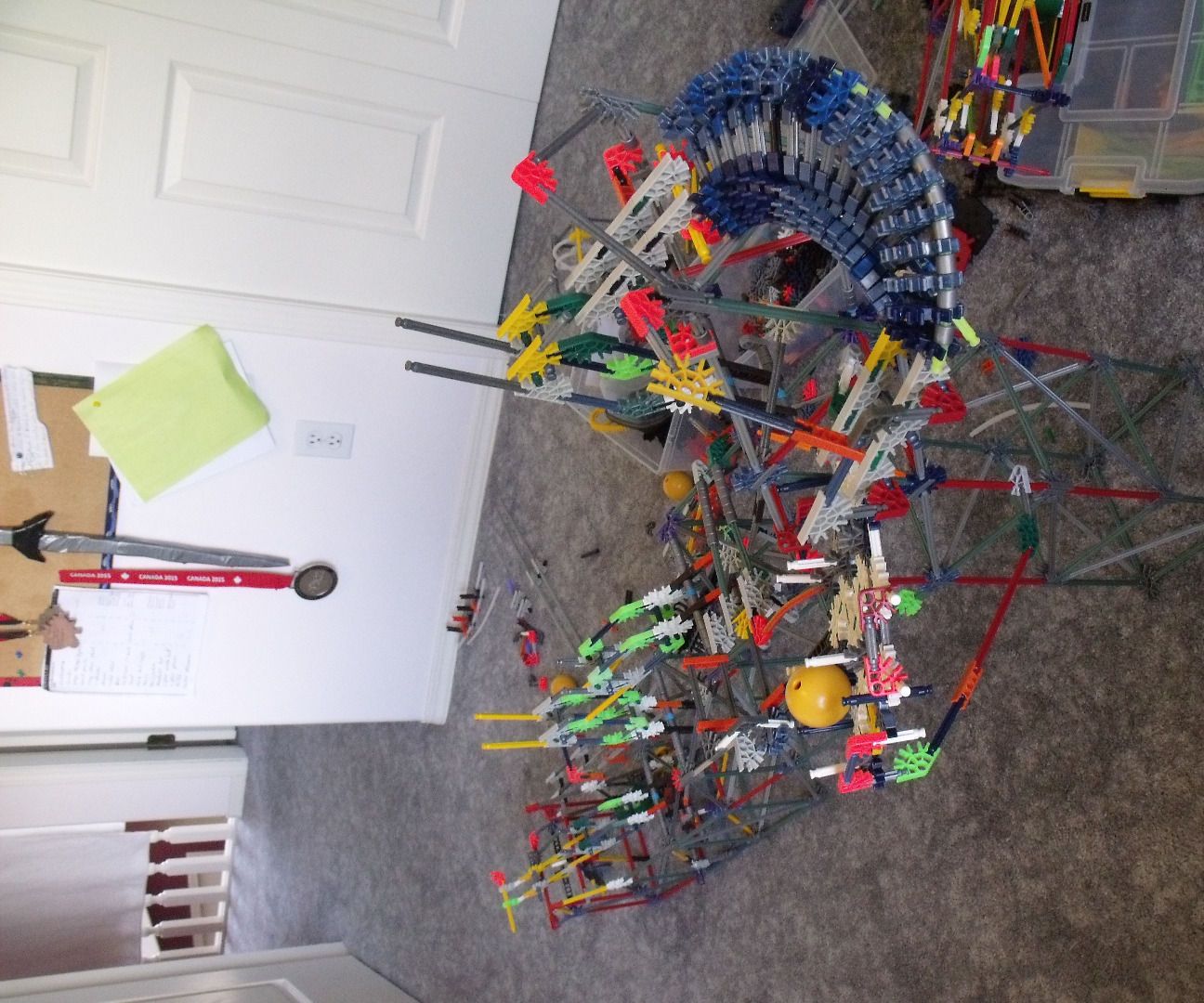 Blizard 1.0 a K'nex Ball Machine in Progress