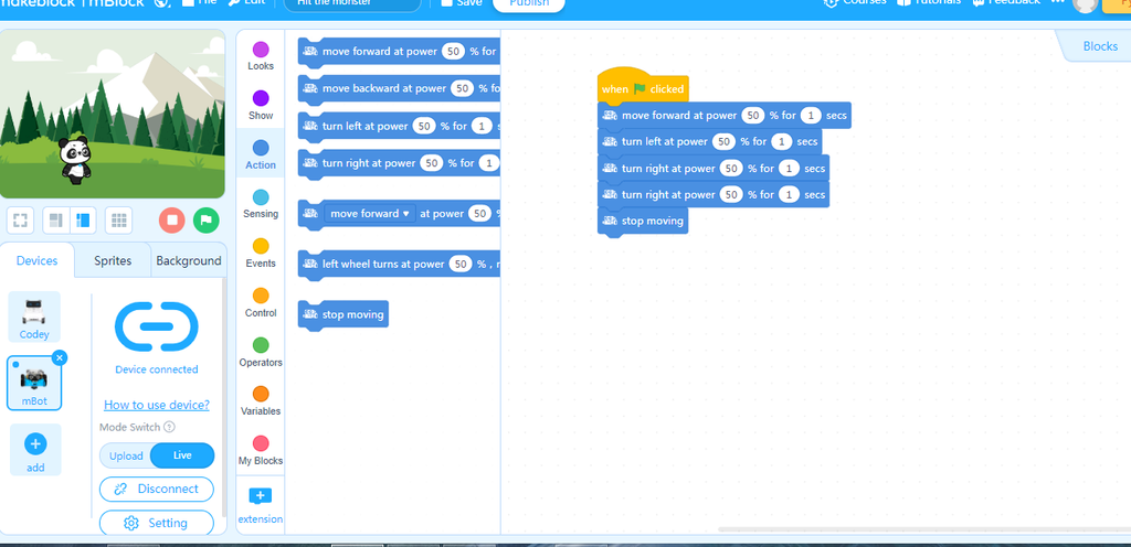 Scratch Code Example For Mbot Coding the Basics With Mbot : 4 Steps - Instructables
