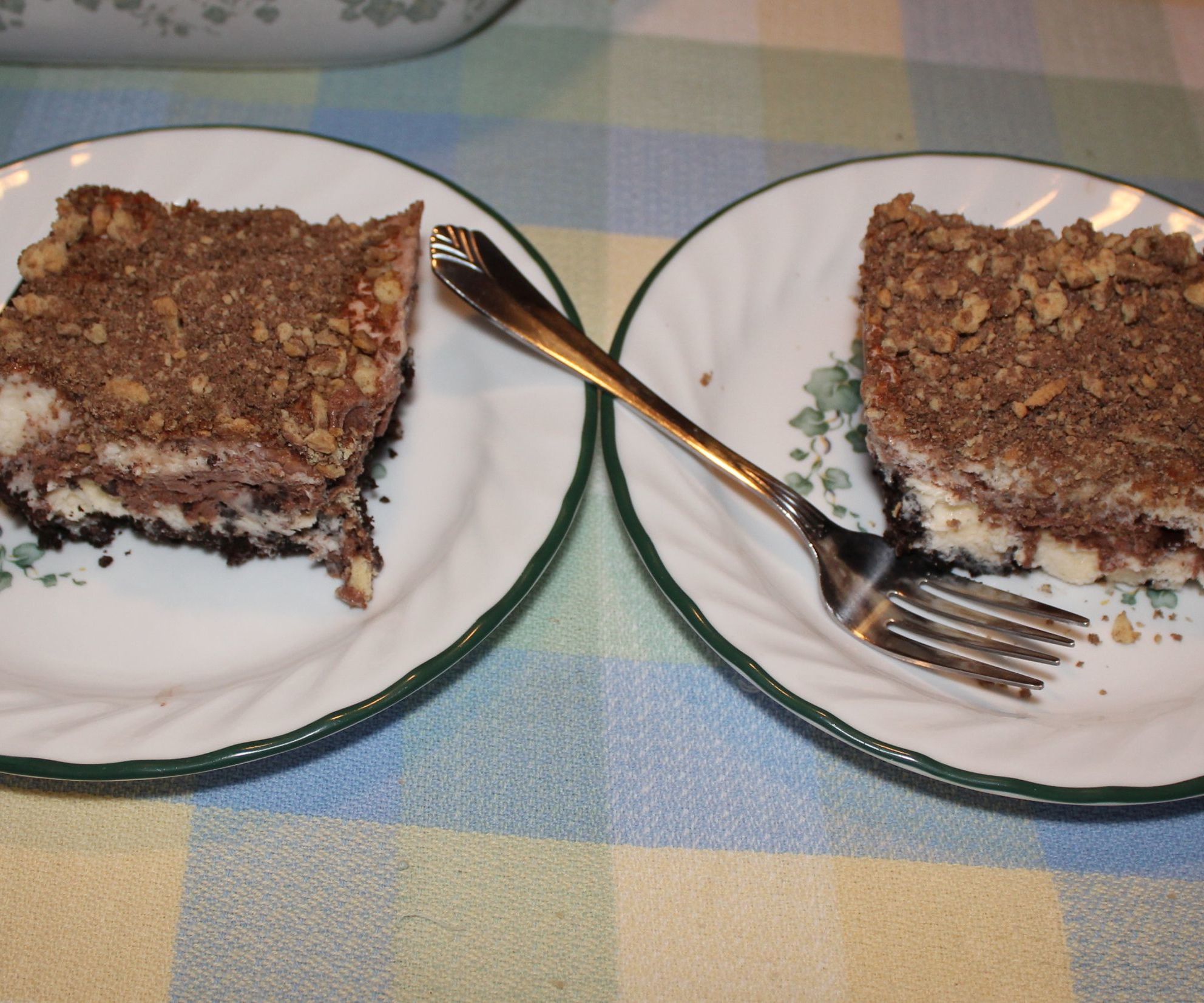 Chocolate Eclair Ice Cream Casserole