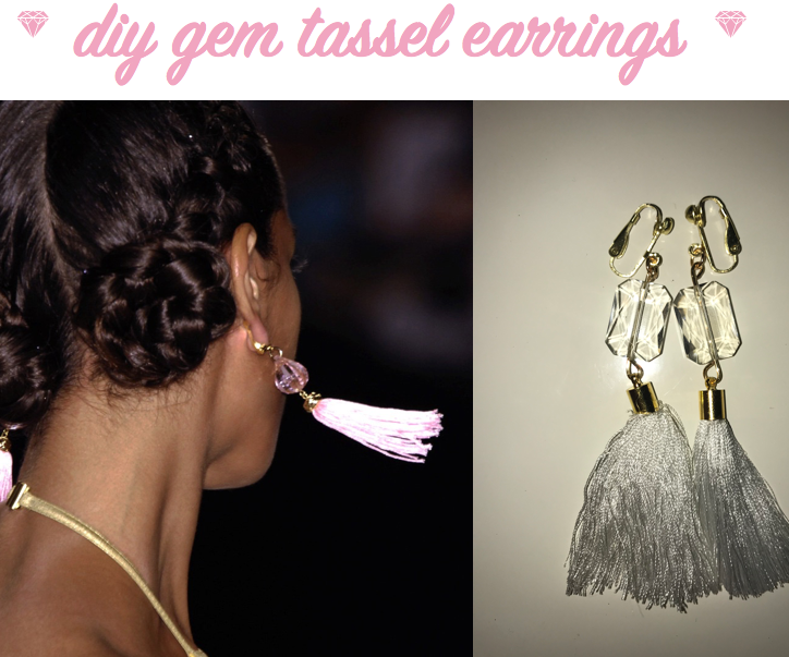 Gem Tassel Earrings