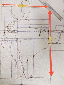 Making Outline of the Map of India on Base