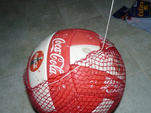 Recycled Soccer or Volley Ball Net Carrier