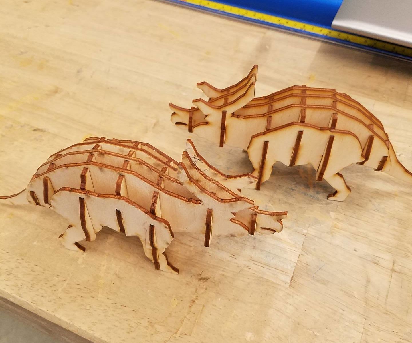 Laser Cut Triceratops