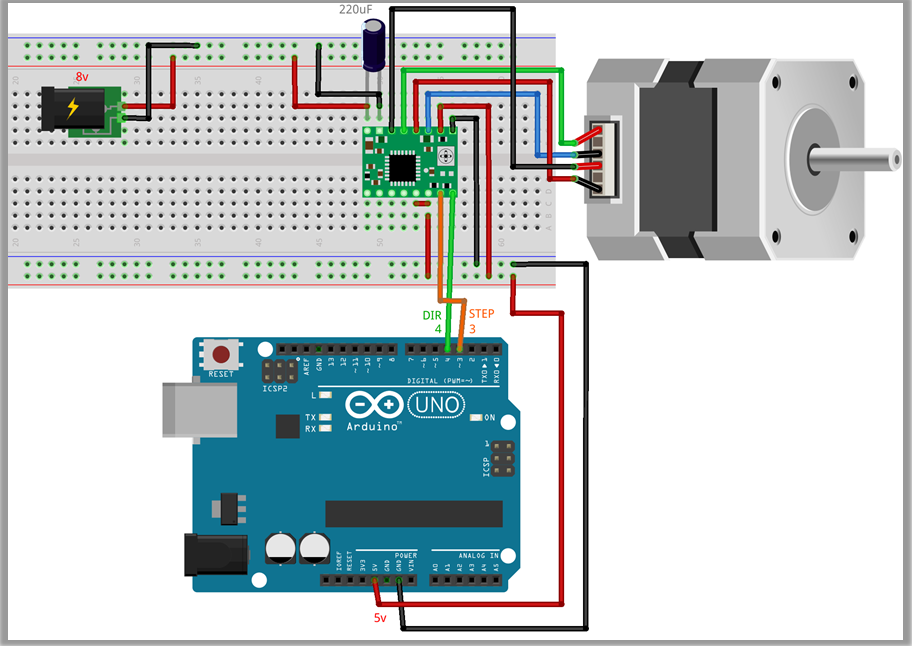 Обзор драйвера шагового двигателя A4988 - RobotChip