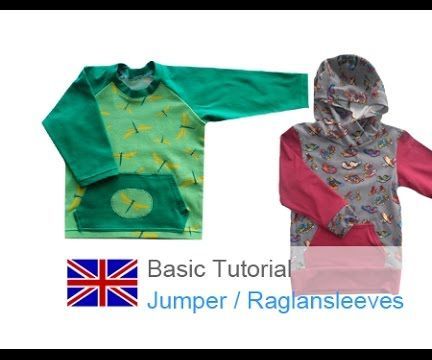 DIY Basic Sewing Tutorial T-shirt / Jacket / Sweatshirt / Jumper / Normal and Raglan Sleeves 