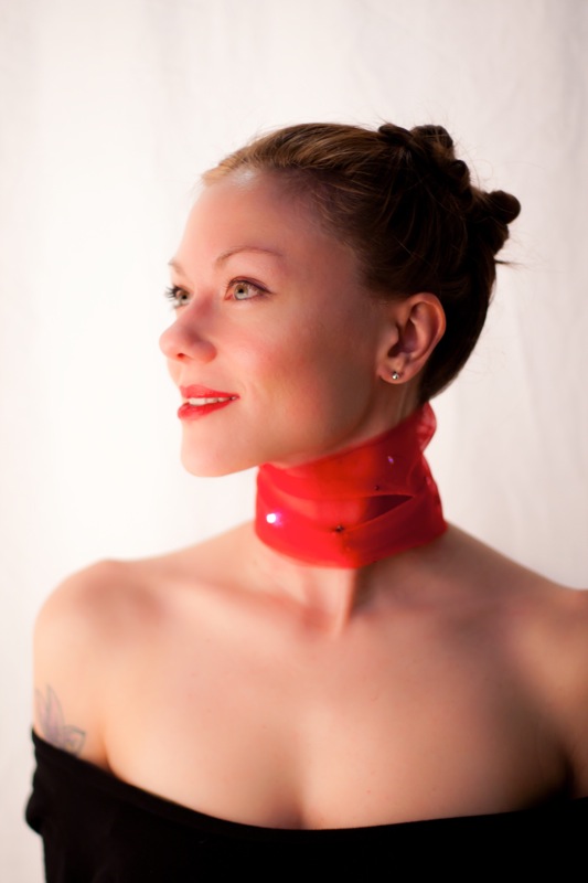 etextiles - Valentine's day sparkling choker