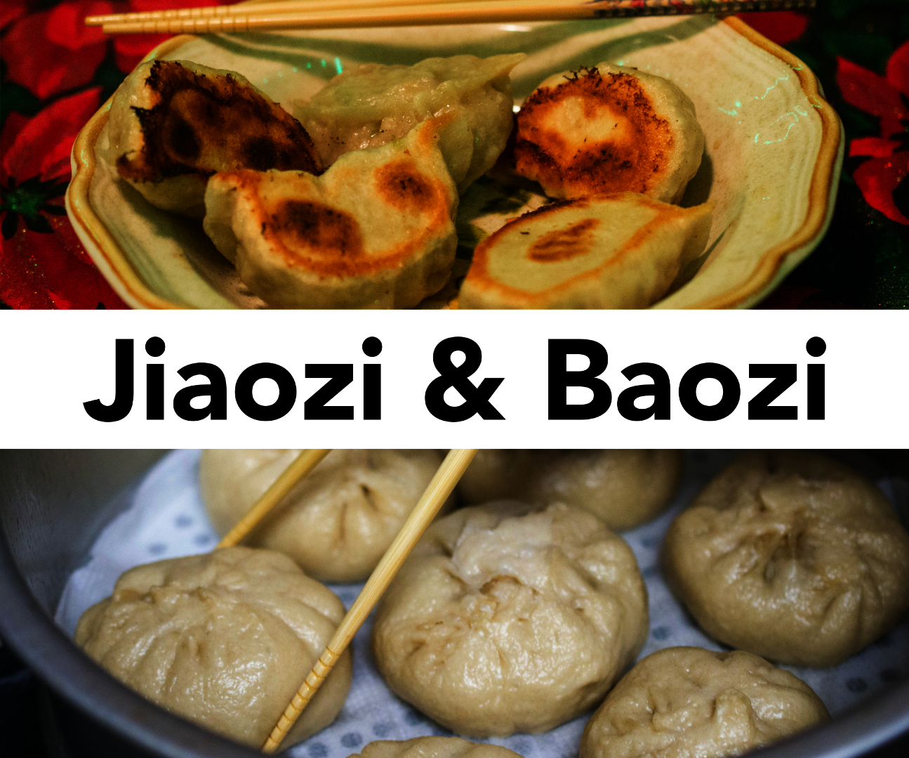 Baozi (Chinese Stuffed Steamed Buns) and Jiaozi (Chinese Dumplings) From Scratch