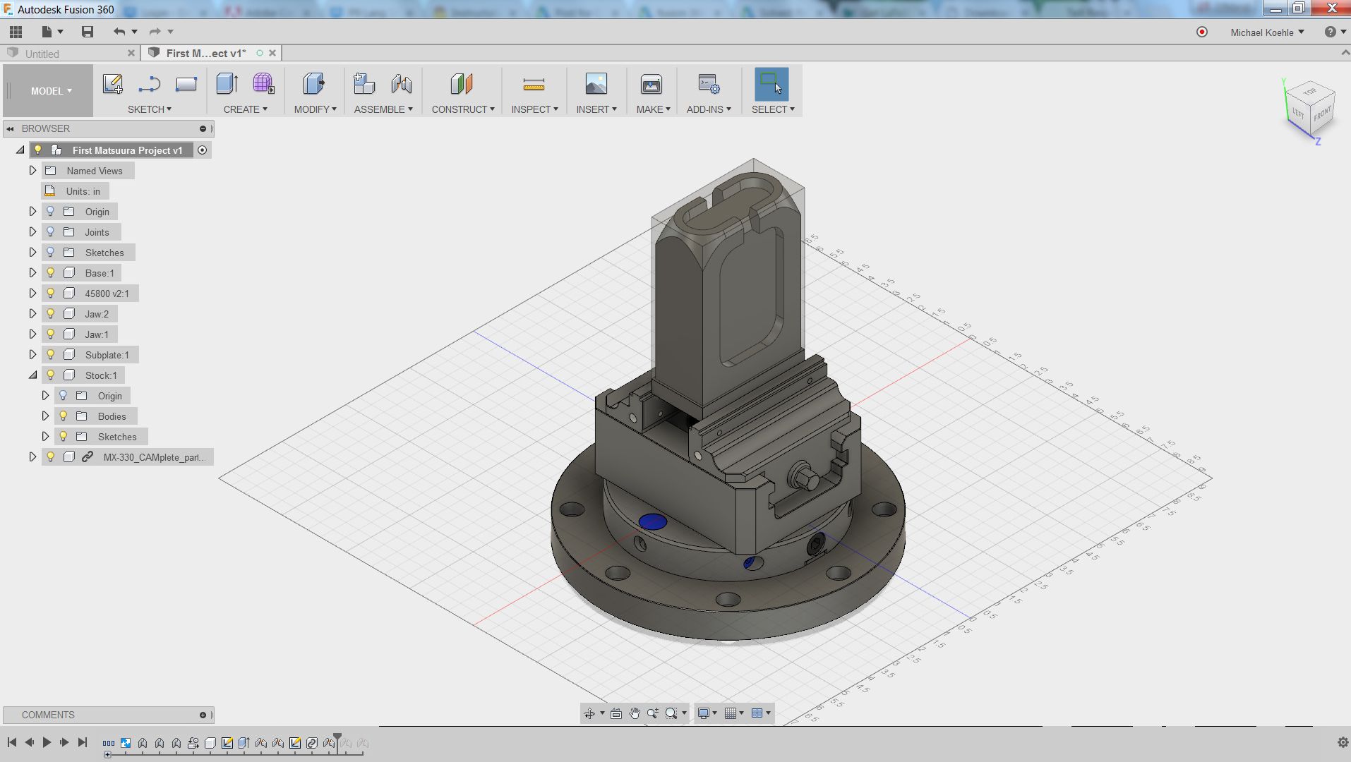 Fusion and CAMplete Workflow for Using the Matsuura MX-330 at Pier