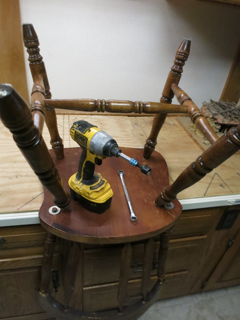 Loosen the Chair Back.