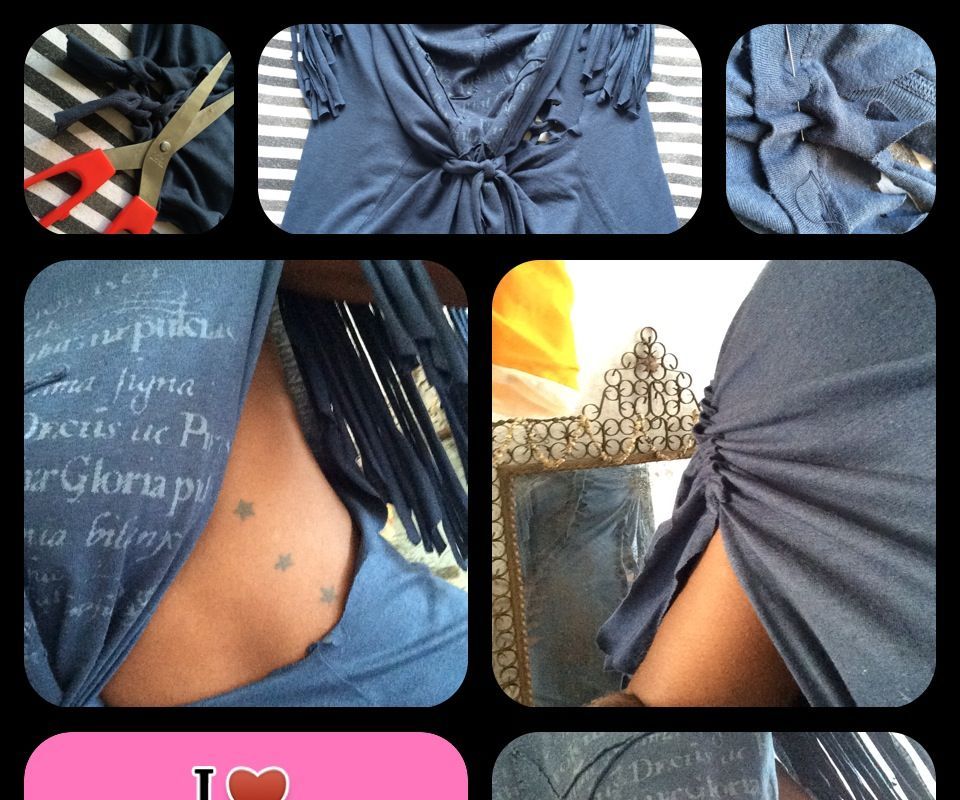 FRINGED TEESHIRT REMIX & REWEAR