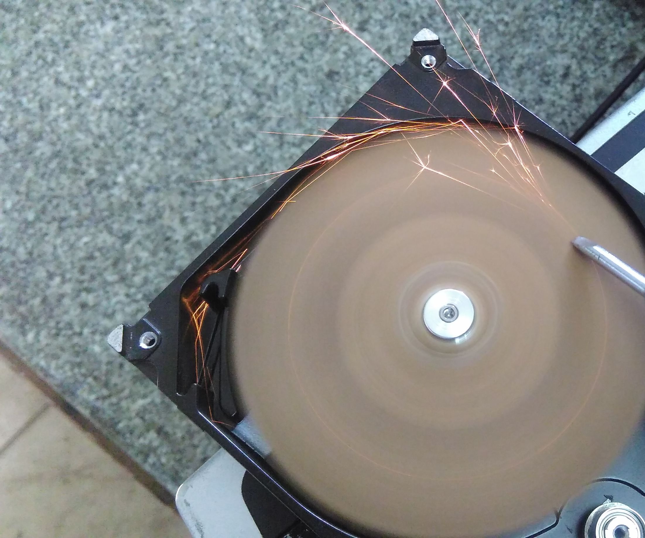 Grinding Machine Using Faulty HDD