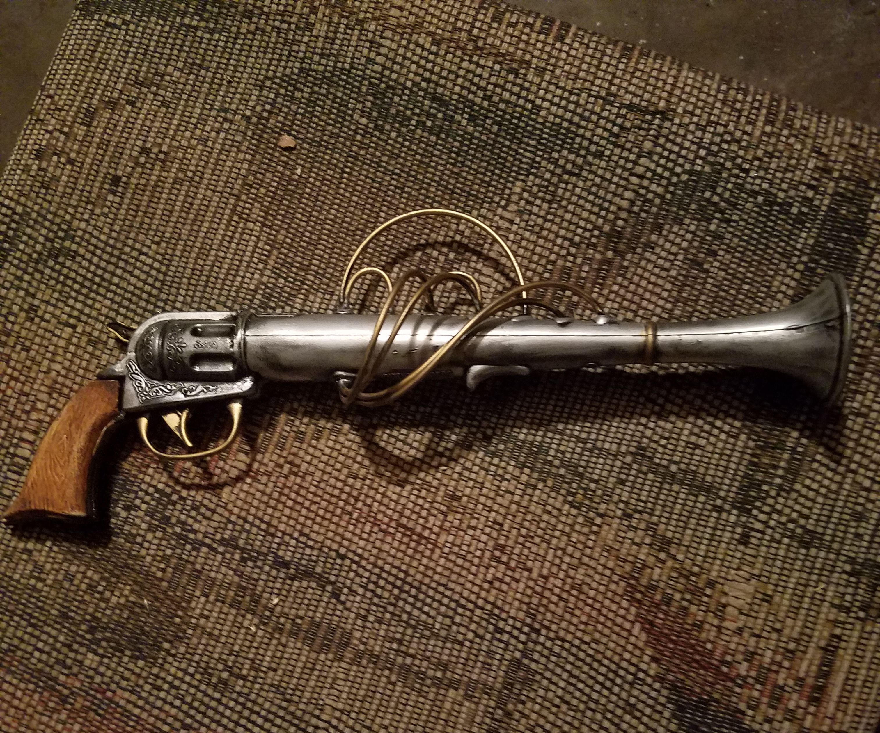 Mr. Pennyworth's Grover-Trophy Flutophone Steampunk Pistol Part 2 (Metal Parts)