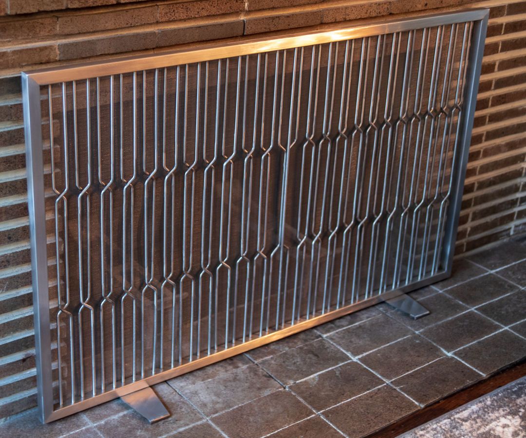 Stainless Steel Fireplace Screen