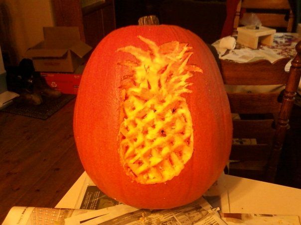 Pineapple Jack o Lantern