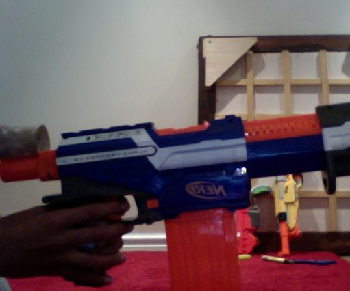 How to Add a Simple Scope to a Nerf N-strike Elite Alpha Trooper Cs - 12