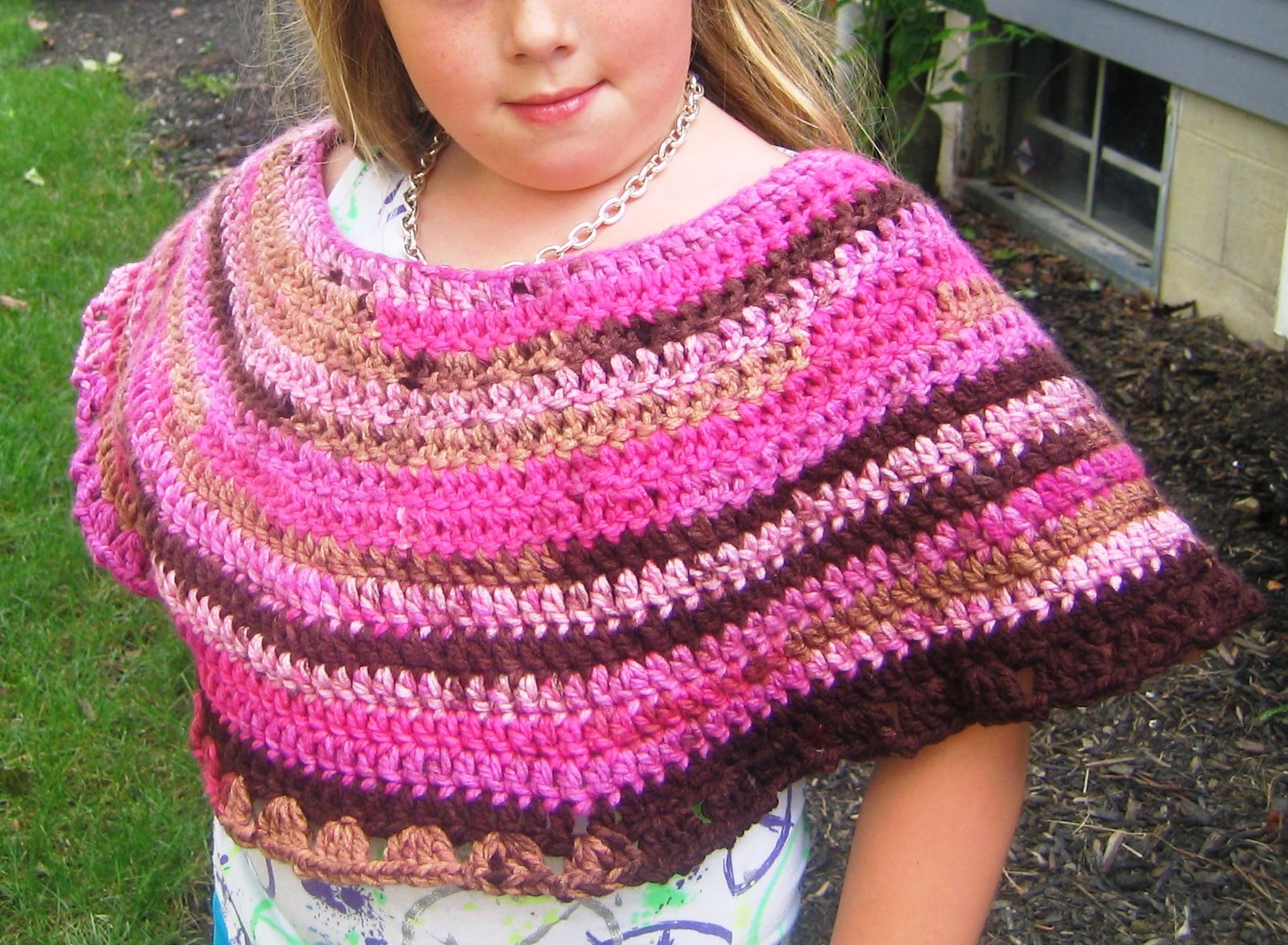 "Recession" Poncho:  How to Crochet a Child's Poncho - 8 Quick and Easy Steps