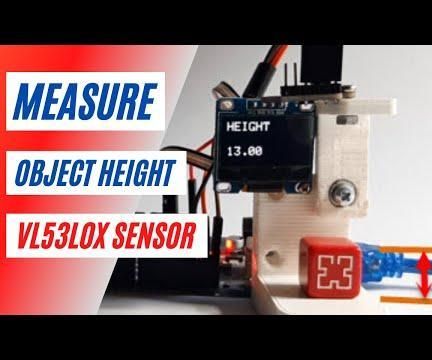 Arduino Height Measuring Using VL53L0X Laser Sensor