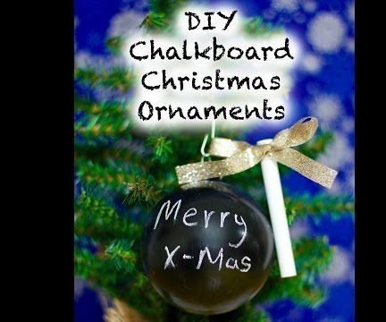 DIY Chalkboard Ornaments