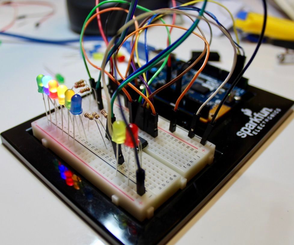 LED Waterfall With a Shift Register and Arduino