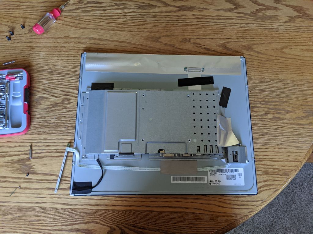 Disassembling the LCD
