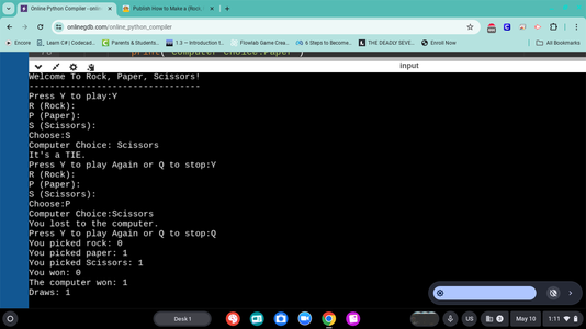How to Make a (Rock, Paper, Scissors) Game Using Python Coding! : 7 ...