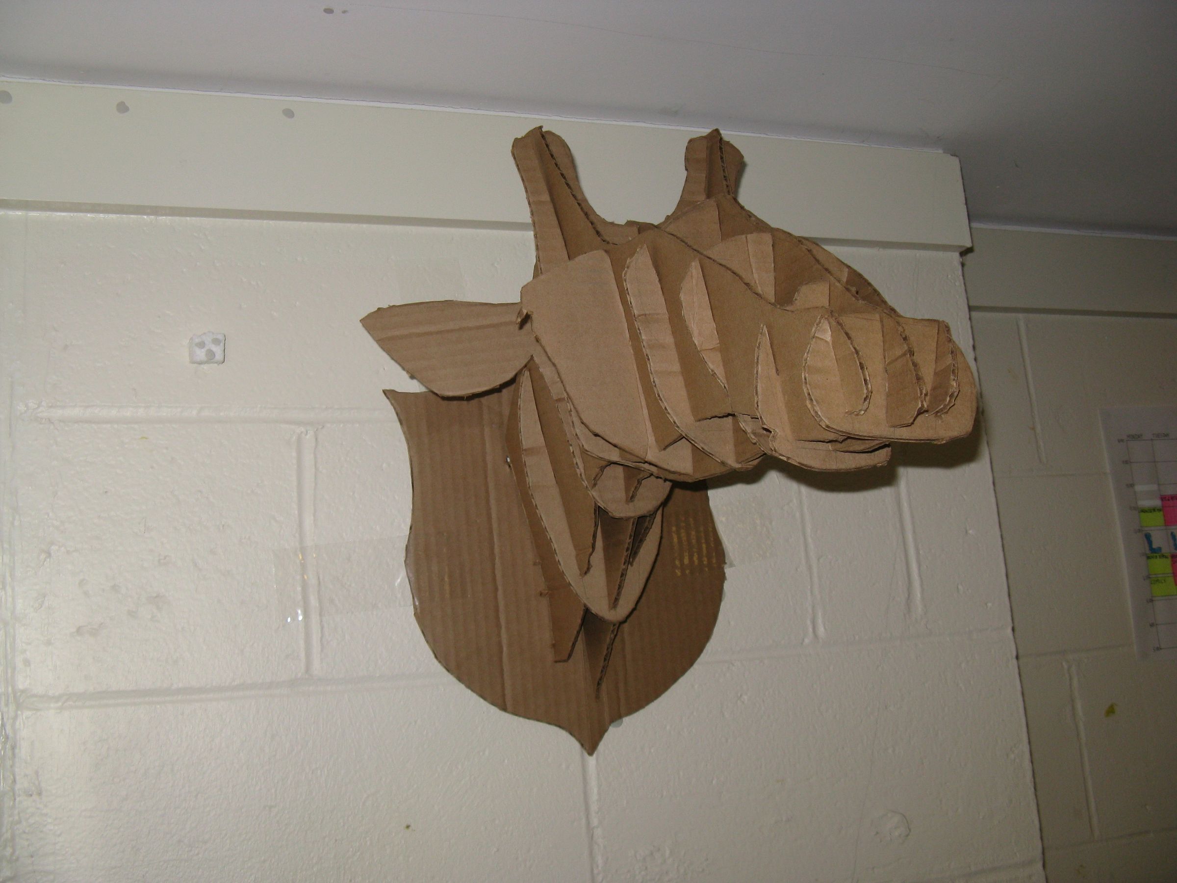 Make a Cardboard Giraffe Bust (or Any Other Animal!)