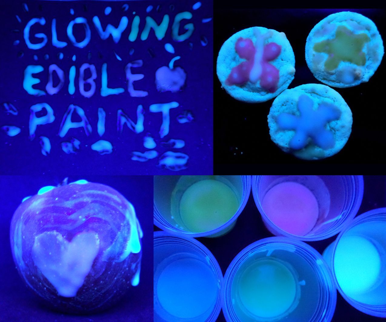 Glowing Edible Paint