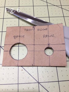 Making the Brush and Razor Rest Pattern