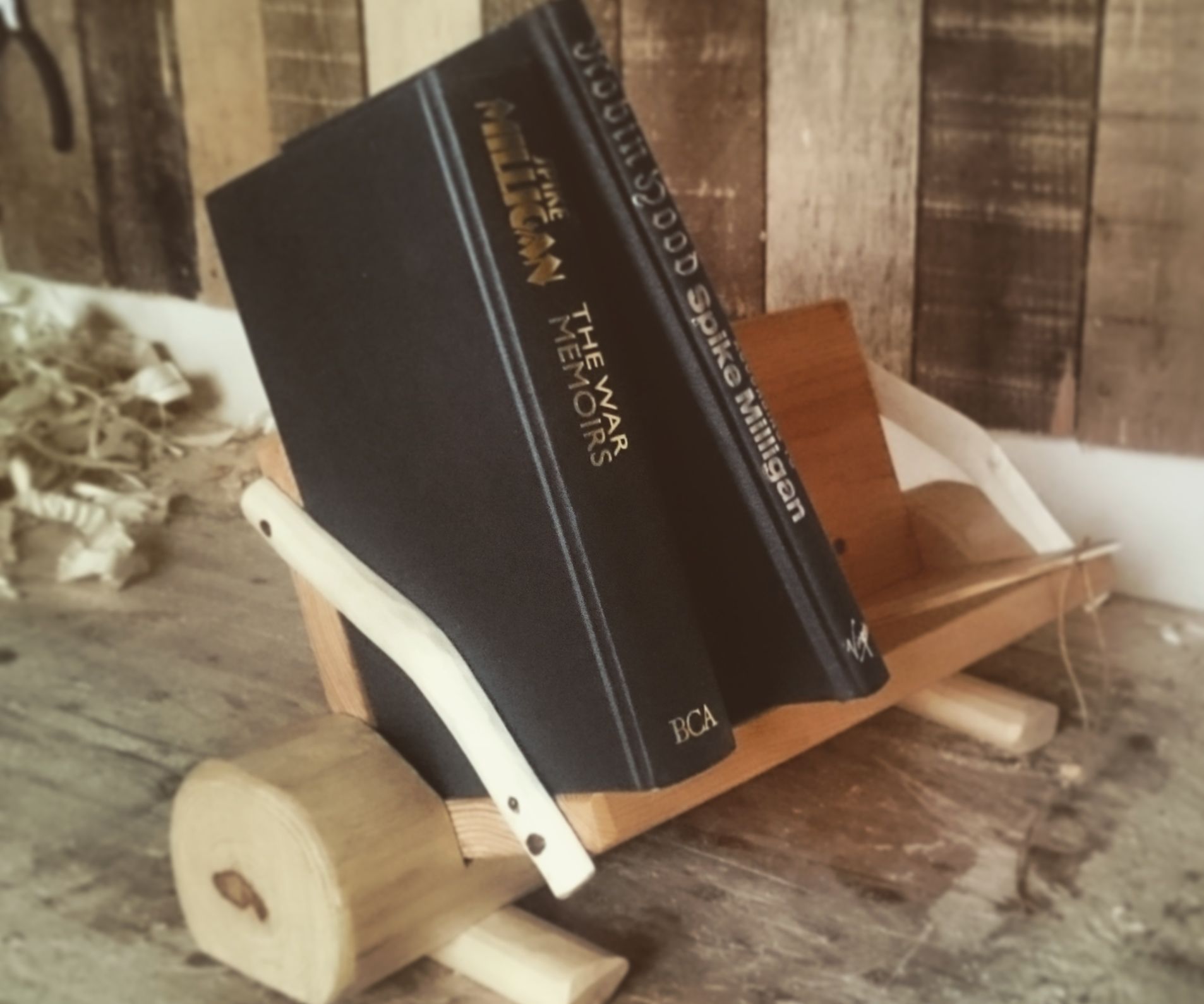 Rustic Desktop Bookshelf