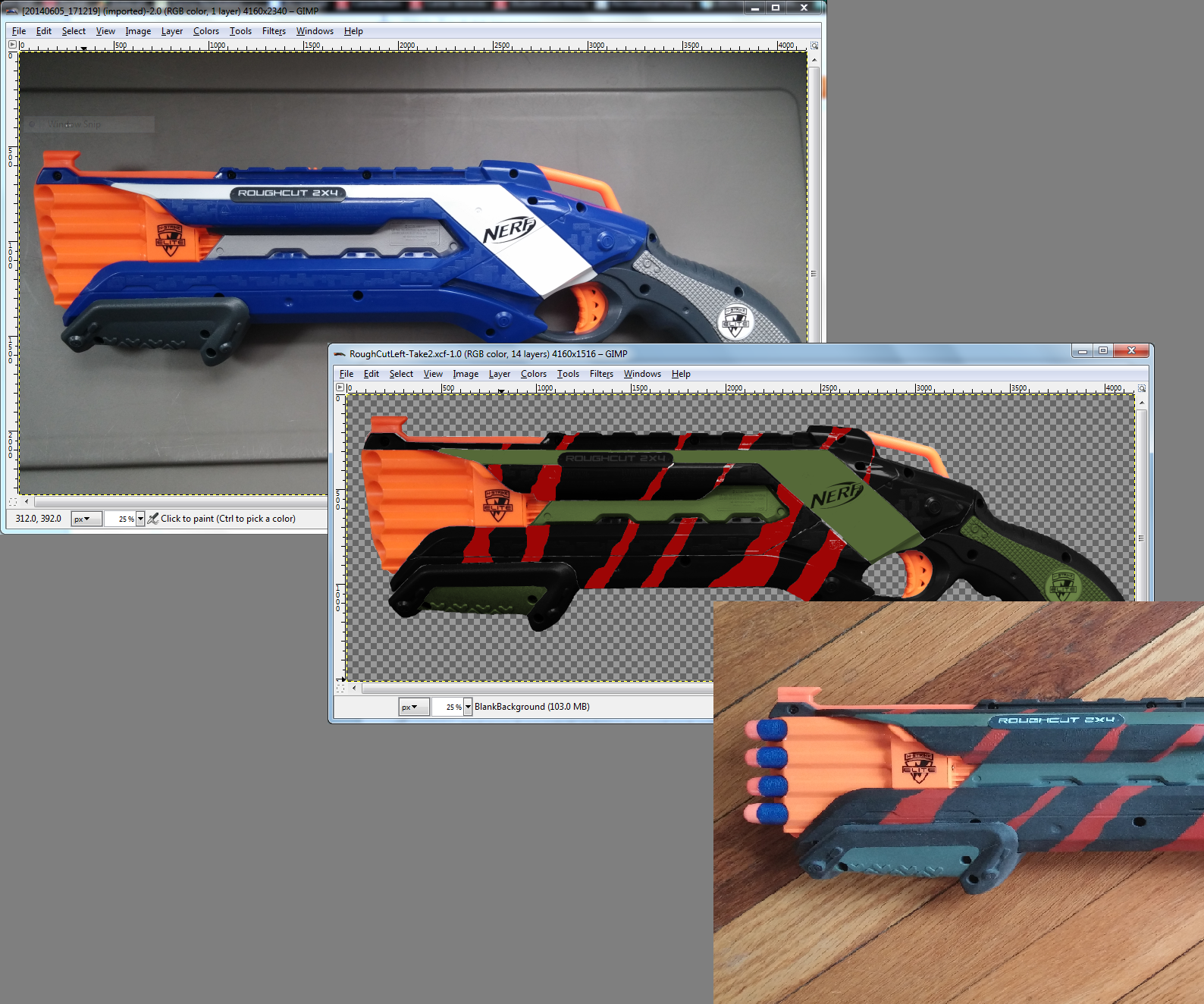 Nerf Paint: Mock-up and Realization