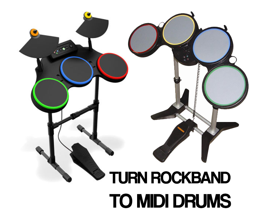 Convert Rockband Controller to MIDI Drums 9 Steps (with Pictures
