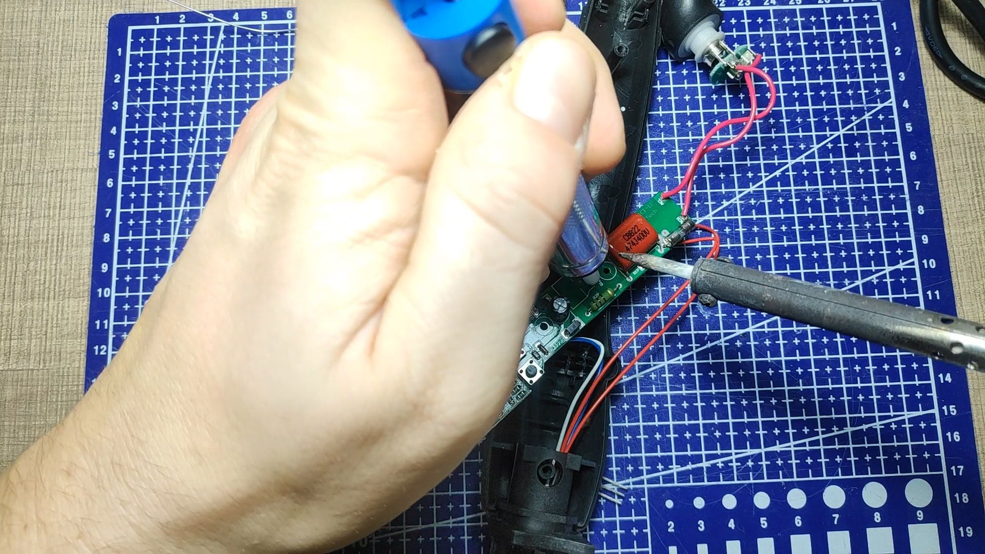 Curling Iron Repair Thyristor Diagnosis and Replacement 5 Steps