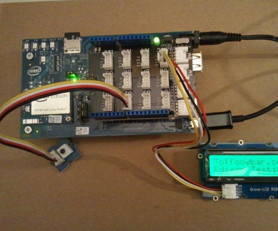 Sending an Email From an Intel Edison (using Nodemailer)