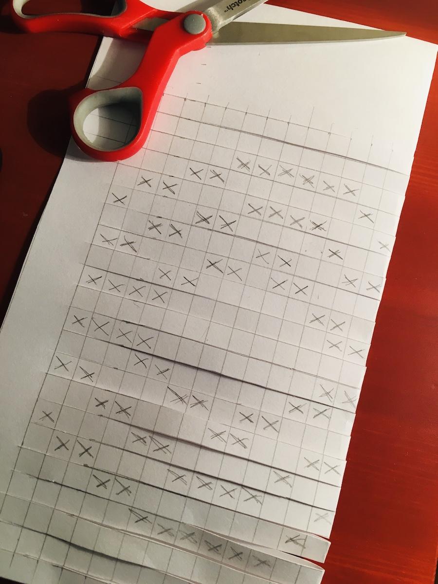 Create a Paper Loom and Weave in the Design