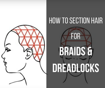 How to Section Your Hair for Braids and Dreadlocks : 3 Steps ...