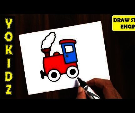 HOW TO DRAW STEAM ENGINE