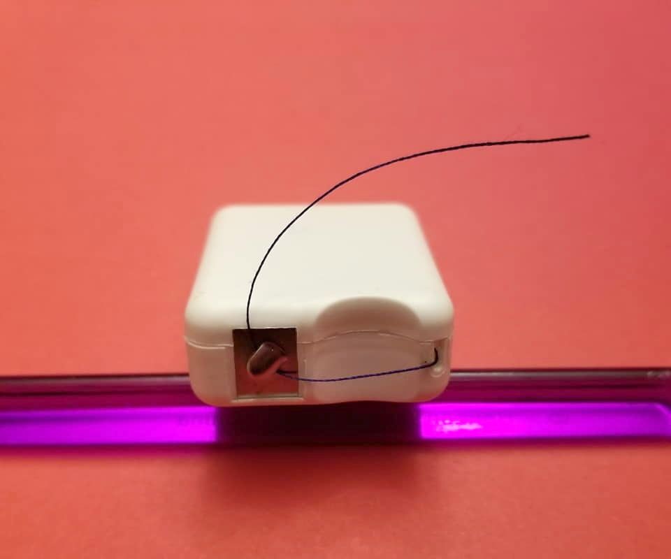 Convert a Dental Floss Holder to a Sewing Kit Thread Carrier With Cutter