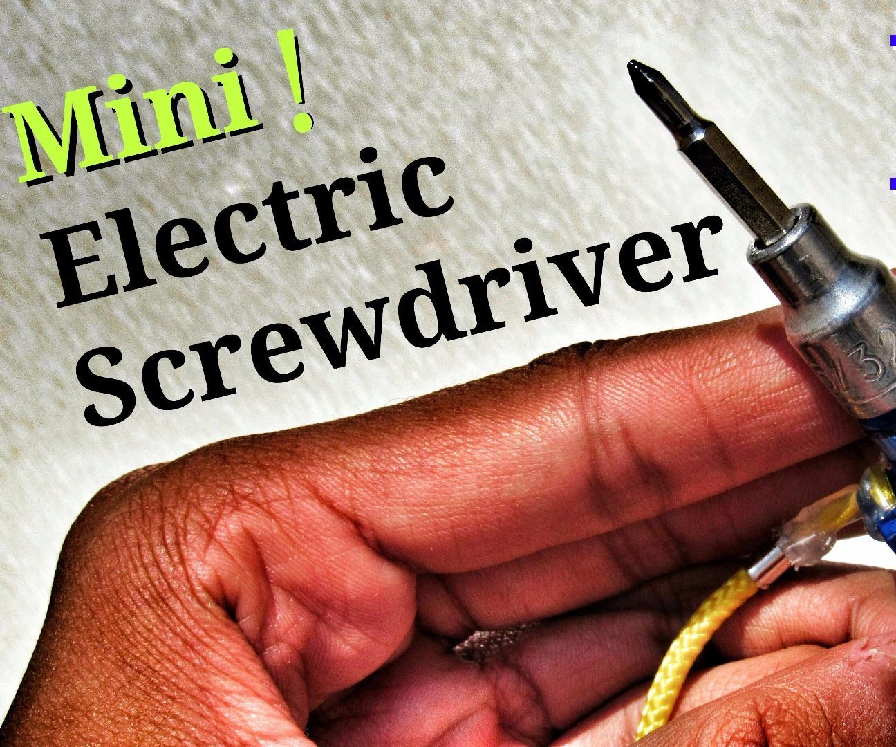  Mini Electric Screwdriver Tool in a Keychain ! - " World's Smallest Electric Screwdriver "