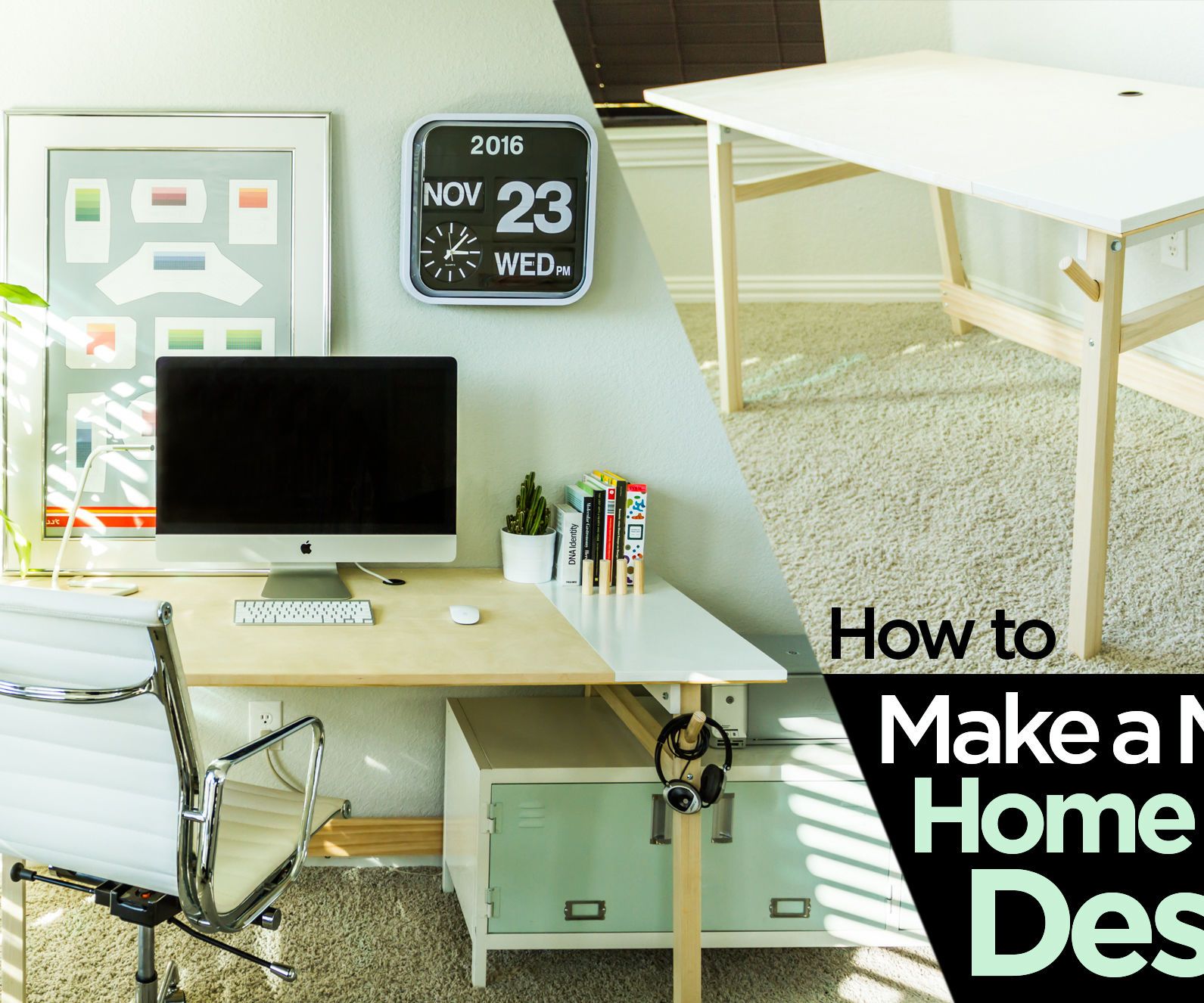 Making a Modern Home Office Desk