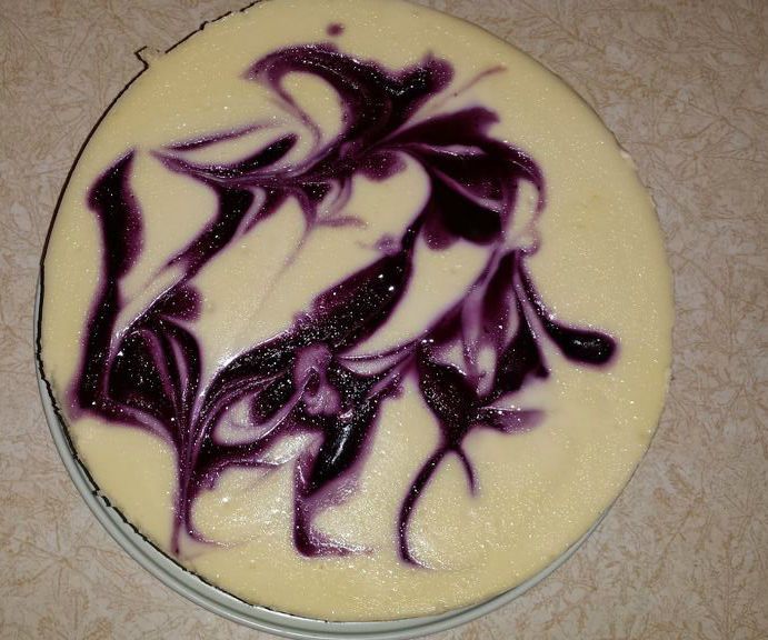 Blueberry Swirl  Cheesecake