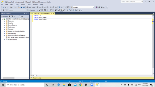 Instructions About Writing SQL Statements in SQL Server : 9 Steps ...