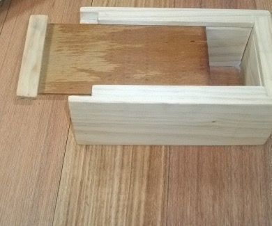 Wooden Sliding Lid Box